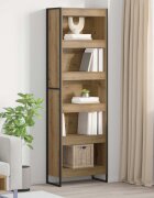 vidaXL Шкаф за книги 60 x 30 x 1895 см Инженерна дървесина
