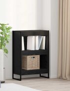 vidaXL Шкаф за книги 60 x 30 x 865 см Инженерна дървесина Черния дъб