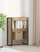 vidaXL Шкаф за книги 60 x 30 x 865 см Инженерна дървесина Дъб Артизан