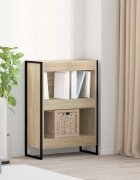 vidaXL Шкаф за книги 60 x 30 x 865 см Инженерна дървесина Сонома