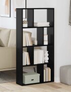 vidaXL Шкаф за книги 8 нива 60 x 20 x 1205 см Инженерна дървесина