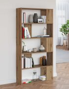 vidaXL Шкаф за книги 80 x 24 x 159 см Инженерна дървесина Дъб