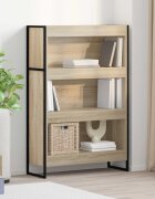 vidaXL Шкаф за книги 80 x 30 x 121 см Инженерна дървесина Сонома