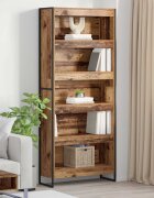 vidaXL Шкаф за книги 80 x 30 x 1895 см Инженерна дървесина