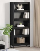 vidaXL Шкаф за книги 80 x 30 x 1895 см Инженерна дървесина Черния дъб