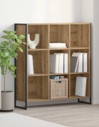 vidaXL Шкаф за книги 99.5 x 30 x 108.5 см Инженерна дървесина