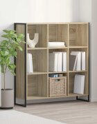 vidaXL Шкаф за книги 995 x 30 x 108 cm Инженерна дървесина Сонома