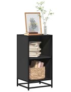 vidaXL Шкаф за книги Черен 40x35x76 cm Инженерна дървесина