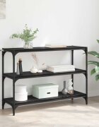vidaXL Шкаф за книги Черен дъб 100 x 33 x 705 см