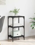 vidaXL Шкаф за книги Черен дъб 40 x 33 x 705 см