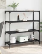 vidaXL Шкаф за книги Черния дъб 100 x 33 x 100 см