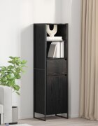 vidaXL Шкаф за книги Черния дъб 43 x 36 x 150.5 см Инженерна дървесина