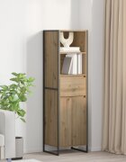 vidaXL Шкаф за книги Дъб артизан 43 x 36 x 150.5 см