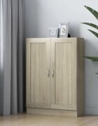 vidaXL Шкаф за книги дъб сонома 825x305x115 см инженерно дърво