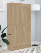 vidaXL Шкаф за книги дъб сонома 825x305x150 см инженерно дърво