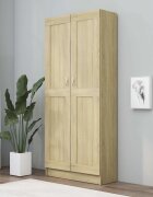 vidaXL Шкаф за книги дъб сонома 825x305x1855 см ПДЧ