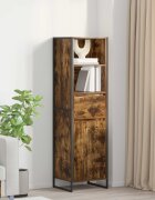 vidaXL Шкаф за книги Димящ дъб 43 x 36 x 150.5 см Инженерна дървесина