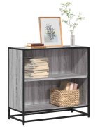 vidaXL Шкаф за книги Grey Sonoma 805x35x76 cm Инженерна дървесина