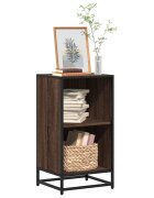 vidaXL Шкаф за книги Кафяв дъб 40x35x76 cm Инженерна дървесина
