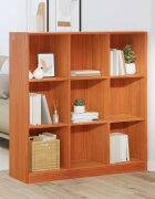 vidaXL Шкаф за книги Кафяво с восъчно покритие 104 x 33 x 110 см