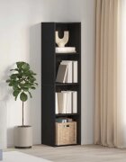 vidaXL Шкаф за книги Монтиране на стена Черния дъб 143 x 30 x 36 см