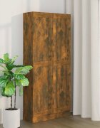 vidaXL Шкаф за книги опушен дъб 825x305x1855 см инженерно дърво