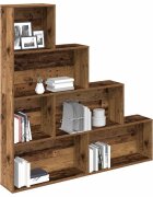 vidaXL Шкаф за книги от старо дърво 157x24x160 cm Инженерна дървесина