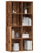 vidaXL Шкаф за книги от старо дърво 66x30x130 cm Инженерна дървесина