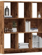 vidaXL Шкаф за книги от старо дърво 975x295x100 см ПДЧ