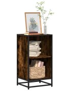 vidaXL Шкаф за книги Пушен дъб 40x35x76 cm Инженерна дървесина