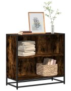 vidaXL Шкаф за книги Пушен дъб 805x35x76 cm Инженерна дървесина