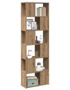vidaXL Шкаф за книги/разделител на стаи Artisan Oak 60x24x186 cm