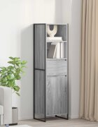 vidaXL Шкаф за книги Сив Сонома 43 x 36 x 150.5 см Инженерна дървесина