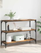 vidaXL Шкаф за книги Старо дърво 100 x 33 x 705 см