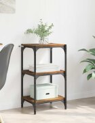 vidaXL Шкаф за книги Старо дърво 40 x 33 x 705 см
