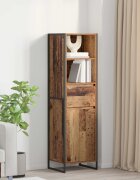 vidaXL Шкаф за книги Старо дърво 43 x 36 x 150.5 см