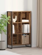 vidaXL Шкаф за книги Старо дърво 68 x 30 x 108 cm Инженерна дървесина