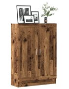 vidaXL Шкаф за книги старо дърво 825x305x115 см инженерно дърво