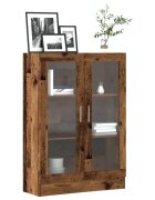 vidaXL Шкаф за книги старо дърво 825x305x115 см инженерно дърво