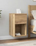 vidaXL Шкаф за легло 2 бр. Дъб артизан 29 х 315 х 49 см