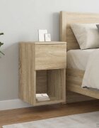 vidaXL Шкаф за легло 2 бр. Дъб сонома 29 х 315 х 49 см