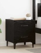 vidaXL Шкаф за легло Черния дъб 40 x 35 x 475 см Инженерна дървесина
