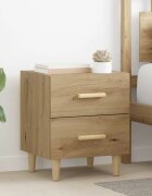 vidaXL Шкаф за легло Дъб 40 x 35 x 47.5см Инженерна дървесина