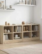 vidaXL Шкаф за легло с рафт 2 бр. Дъб сонома 66 x 33 x 48 см