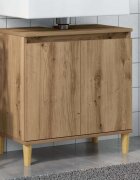 vidaXL Шкаф за мивка Artisan Oak 58x33x60 cm Инженерна дървесина