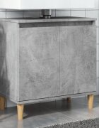vidaXL Шкаф за мивка бетонно сиво 58x33x60 см инженерно дърво