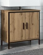 vidaXL Шкаф за мивка дъб артизан 60x30x60 см инженерно дърво