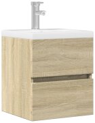 vidaXL Шкаф за мивка дъб сонома 41x385x45 см инженерно дърво