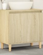 vidaXL Шкаф за мивка дъб сонома 58x33x60 см инженерно дърво