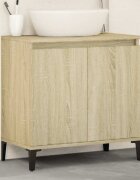 vidaXL Шкаф за мивка дъб сонома 58x33x60 см инженерно дърво